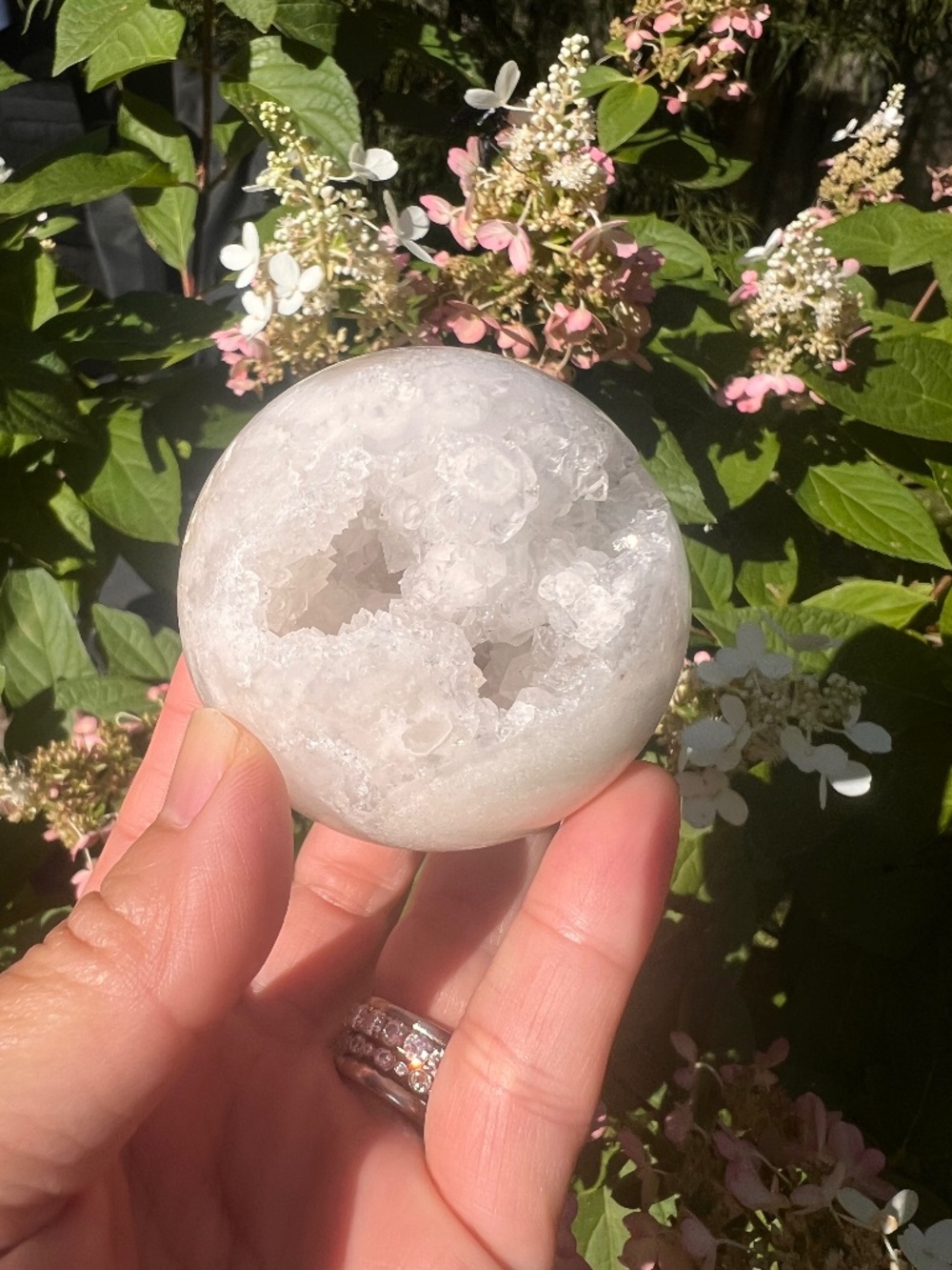 Moroccan (5) quartz sphere ~ crystal